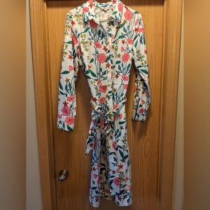 NWOT Boden floral shirt dress, 12R
